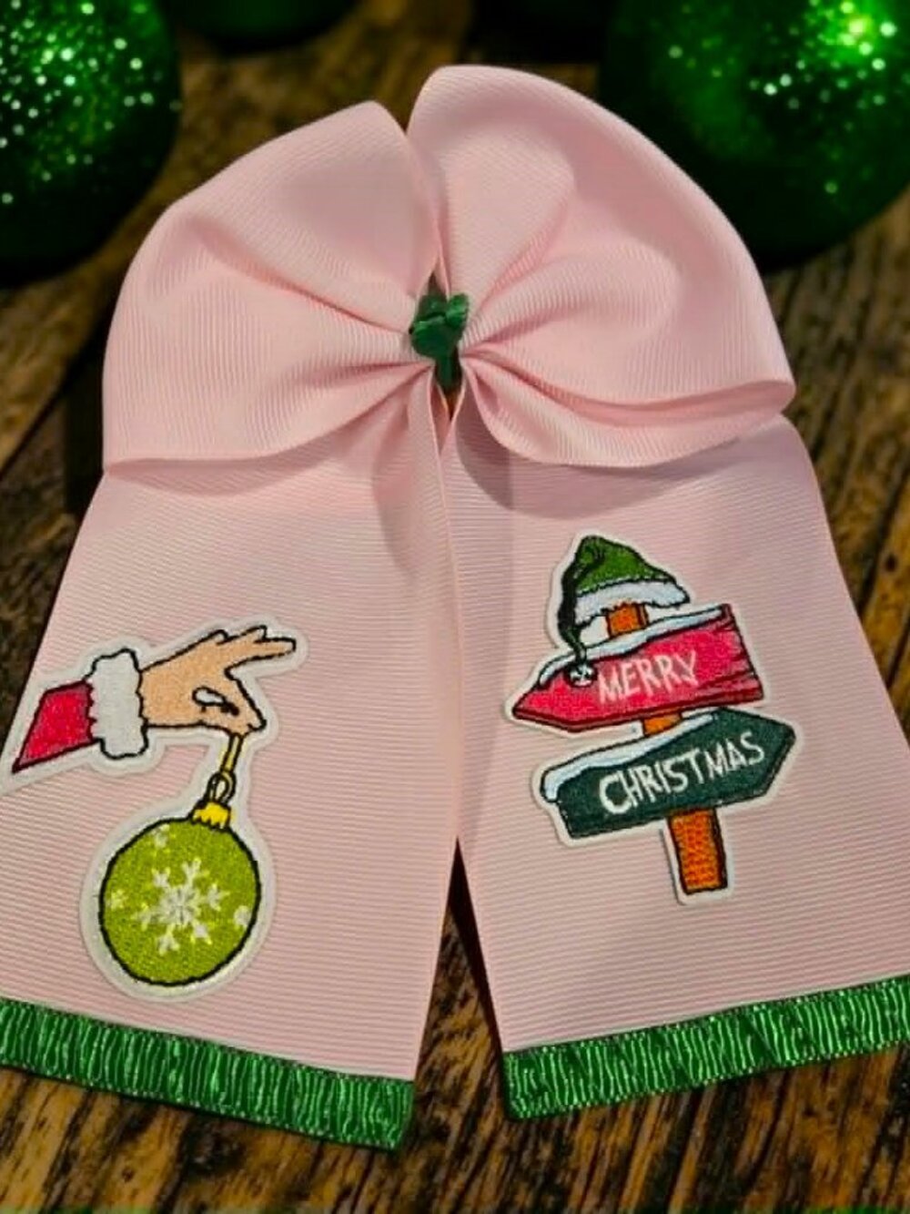 Merry Christmas Hair Bow